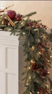 Balsam Hill Heritage Spice Garland 10' Clear Lights - New Unopened Box - Picture 1 of 7