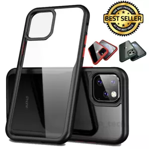 For iPhone 11 Pro Max Shockproof Case Hybrid Heavy Duty Hard Bumper Clear Cover - Picture 1 of 14