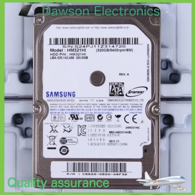 SAMSUNG (HM321HI) 320 GB  2.5" 8 MB 5400 RPM SATA Laptop Hard Disk Drive HDD - Image 1 of 3