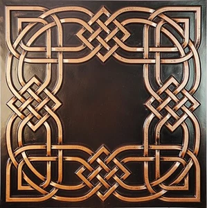Paneles artísticos de tejado 3D para obras de arte envejecidas 10 piezas PL61 cobre tradicional - Imagen 1 de 23