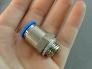 FESTO HYDRAULIC PNEUMATIC AUTOMATION 1/2" THREAD STRAIGHT PUSH IN FITTING 10mm - Picture 1 of 2