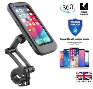 Motorbike Phone Holder Bike Phone Mount Case for Motorcycle Scooter Waterproof - Picture 1 of 7