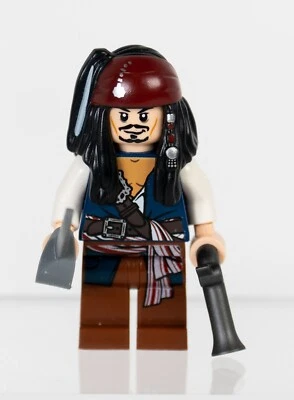 LEGO Piratas del Caribe Capitán Jack Sparrow Minifigura. Usado + Envío rápido Foto 1 de 4