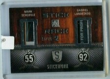 2015-16 Leaf In The Game Stickwork Stick Rack 2 SR2-33 Mark Scheifele /Landeskog