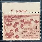 US Stamps-SC# RW8 - Plate Single - Stain On Upper Left - MOG NH - SCV $225.00