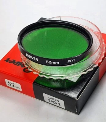 52mm Green P01 #P01 P0-1 P1 Glass Lens Filter Made in Japan 52 mm Bower PO1 - Image 1 of 4