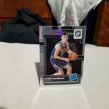 Christian Braun 2022-23 Donruss Optic Silver Holo Rated Rookie Card #238