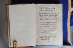 1790 - ESTELLE, ROMANZO PASTORALE DEL SIGNOR DI FLORIAN - Picture 1 of 1