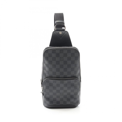 LOUIS VUITTON（LV） Borsa a tracolla Louis Vuitton Avenue N41719 Damier tela grafite nera usata LV