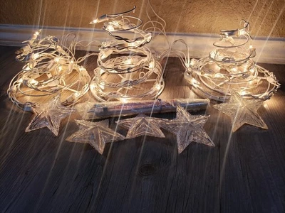 3 Pack Spiral Tree, Lighted Tree for Decorations - Image 1 of 4