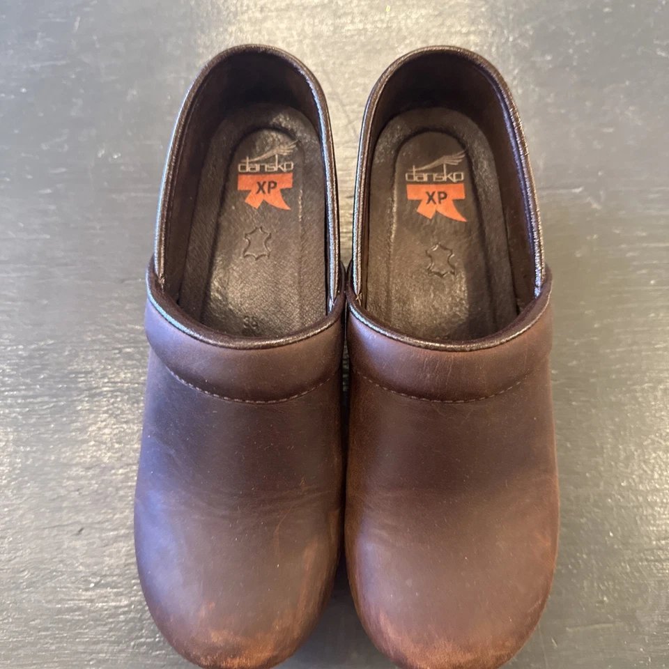 Dansko XP Brown Leather Comfort Clogs Shoes Womens 38 / 7.5-8 (L1h - Image 1 of 4
