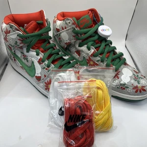 ⭐️Maglione natalizio taglia 11 Nike Concepts x Dunk PRM SB High Ugly con pizzo extra - Foto 1 di 24