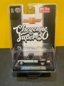 1/64 M2 1977 CHEVROLET CHEYENNE SUPER 30 DUALLY BLACK & WHITE MIJO EXCLUSIVES - Picture 1 of 2