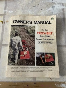 1974 TROY-BILT Bedienungsanleitung für das Roto Tiller Power Komposter Pferdemodell - Bild 1 von 5