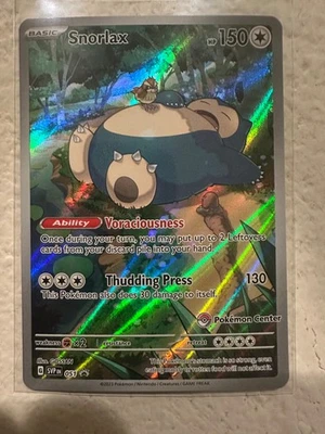 Snorlax - 051 (Pokemon Center Exclusive) 051 Sv: Scarlet & Violet Promo Cards... - Image 1 of 3