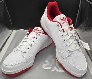 Adidas Originals New York 90 white red leather trainers UK 8 JI1894 - Picture 1 of 9