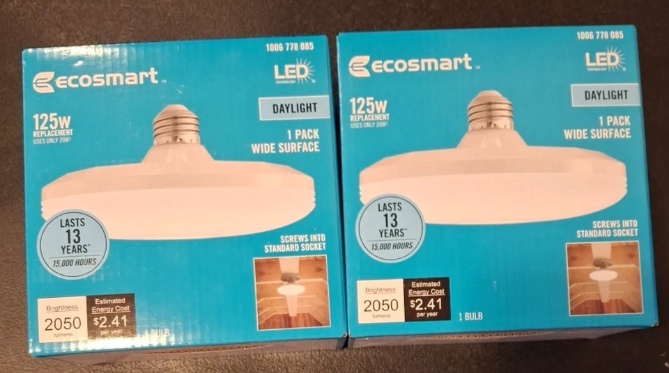 LOTOF2 EcoSmart 125W 等效宽表面 LED 灯泡 — 第 1/1 张图片