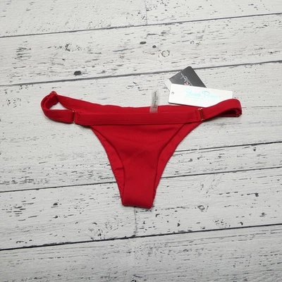 Beach Bunny Bikini Bottom Womens Small Bea Rib Tide Skimpy Stretch Swimwear Swim - Image 1 of 4