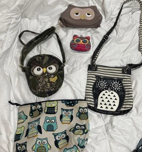 Eule Geldbörsen Kosmetiktaschen Umhängetasche Tasche - Bild 1 von 15