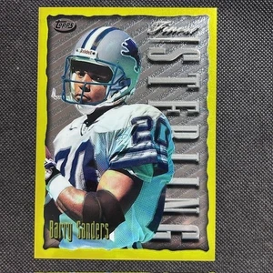 1996 Topps Finest - Gold Jumbo Barry Sanders #8 SP Detroit Lions HOF - Bild 1 von 2
