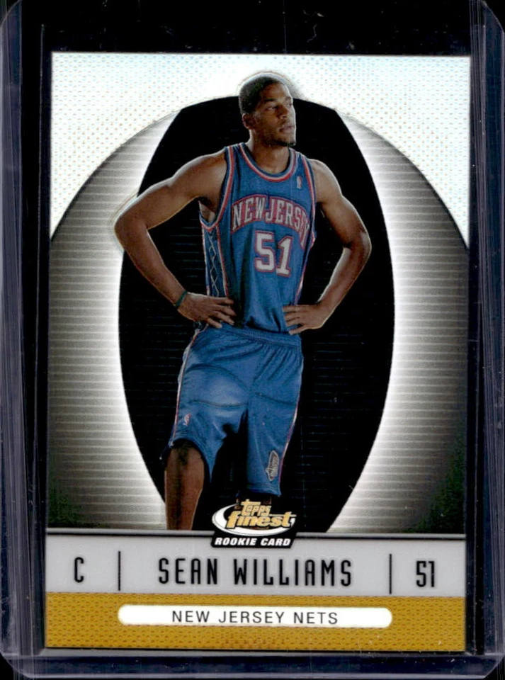 2006-07 Finest Sean Williams Refractor Gold Rookie RC #/50 Nets - Image 1 of 2