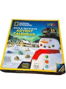 National Geographic Rock & Gemstone Calendario dell'Avvento STEM Kit 24 esemplari - Foto 1 di 7
