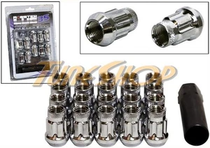 MONSTER SPLINE SR35 WHEEL LUG NUTS 12X1.5 M12 1.5 ACORN RIM OPEN END 20 CHROME M - Picture 1 of 2