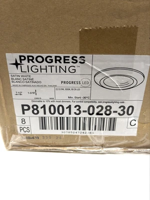 8 PCS Progress Lighting P810013-028-30 Intrinsic 7.5" LED Flush Mount  NEW BOX - Image 1 of 2
