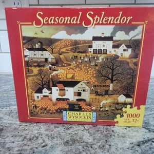 Charles Wysocki Dancing Pheasant Farms 1000 Neu Puzzle Hasbro Seasonal Splendor - Bild 1 von 3