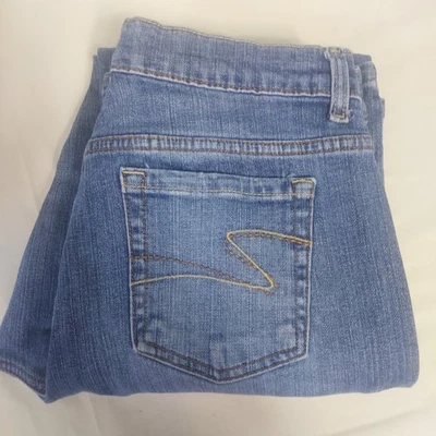 Pantalones de mezclilla elásticos azules Liz & Co para mujer talla 10 clásicos informales Foto 1 de 4