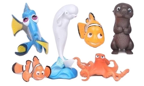 Finding DORY Nemo Marlin Playset 6 Figure Cake Topper * USA SELLER* Toy Doll Set Cover