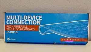 IClever IC-BK10 Rechargeable Multi-Device Wireless Keyboard - Picture 1 of 10