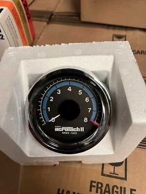 Actron Super Acrotach II 2 Tachometer Model T252 NOS NEW 3 1/2 3.5" Tach Vintage - Image 1 of 4