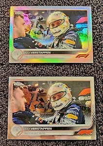 2022 Topps Chrome F1 MAX VERSTAPPEN #4 Refractor + Base Oracle Red Bull SP 🔥 - Picture 1 of 9