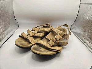Vionic Women's Size 9 Sandals Amber Cork Tan Strappy Slingback Adjustable - Picture 1 of 8
