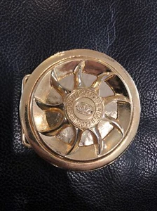 Ecko Unltd Gold Spinner Belt Buckle - Picture 1 of 2