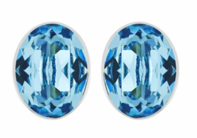 Pendientes Swarovski Bis Azul Ovalado Azul Aqua Foto 1 de 2