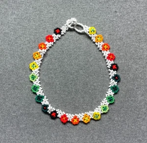 Embera Chami Perlen Halsband von Frauen des kolumbianischen Ureinwohnerstammes 5020 - Bild 1 von 1
