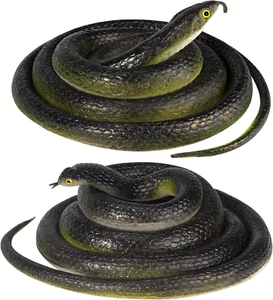 Fake Snake, Realistic Rubber Snake for Garden, Rubber Snakes to Keep Birds/Squir - Picture 1 of 12