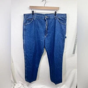Jeans Dickies Carpenter Denim Uomo 42/32 Relaxed Fit Nuovo con etichette Pantaloni Blu da Lavoro 1791 - Foto 1 di 8
