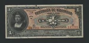 Nicaragua 1 Peso 1910 Pick # 44a ss. - Bild 1 von 2