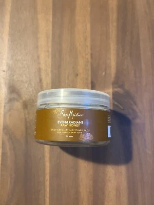 Almohadillas tónicas exfoliantes diarias de miel cruda uniforme y radiante SheaMoisture - 30 quilates Foto 1 de 2
