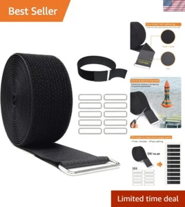 2" x16ft Reusable Cinch Strap with 10 Metal Buckles, Cut-to-Length Fastening ... - Picture 1 of 7