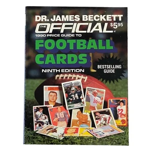 Vintage 1990 Beckett Football Official Pocket Price Guide Ninth Edition   - Picture 1 of 3