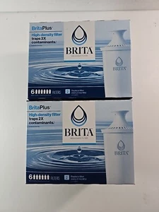 Brita Plus Pitcher Replacement Filters 12-Pack High-Density Filters New, Sealed - Picture 1 of 1