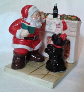 Sal y pimienta de cerámica para Santa y perro de Coca-Cola - Imagen 1 de 11