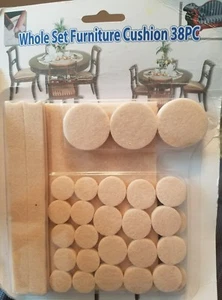 Whole Set Cushion Furniture Scratch Floor Protector Pads Self-Adhesive 38 pc - Picture 1 of 2