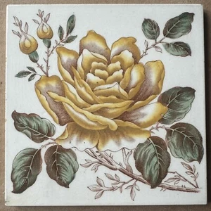  ALFRED MEAKIN - ANTIKE VIKTORIANISCHE MAJOLIKA FLIESE UM 1900 - Bild 1 von 3