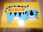 FATHER'S DAY GREETING CARD FOR DADDY (w/TIGER); BRAND NEW; (MADE IN USA)