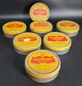 Vintage Restposten Murrays Erinmore Mischung Rohr Tabak leere Dosen x 7 - Bild 1 von 9